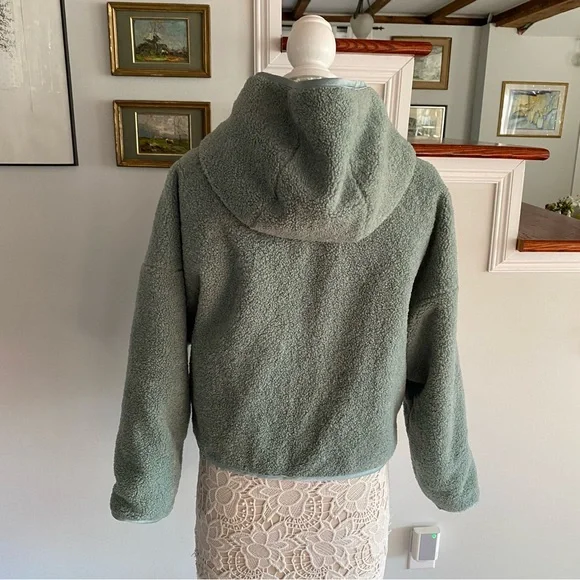 SATURDAY SUNDAY X Anthropologie Leona Reversible Sherpa Jacket XS - Picture 4 of 8